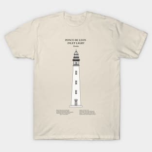 Ponce de Leon Inlet Light Lighthouse - Florida - SBDpng T-Shirt